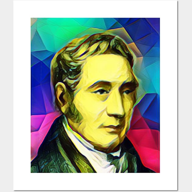 George Stephenson Colourful Portrait | George Stephenson Artwork 7 Wall Art by JustLit